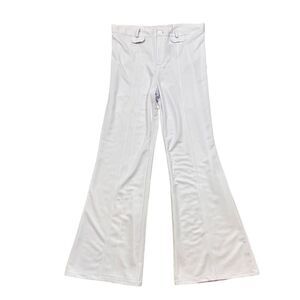 New without Tags Leg Avenue Ladies White Wide Leg Pants Size‎ Medium/Large